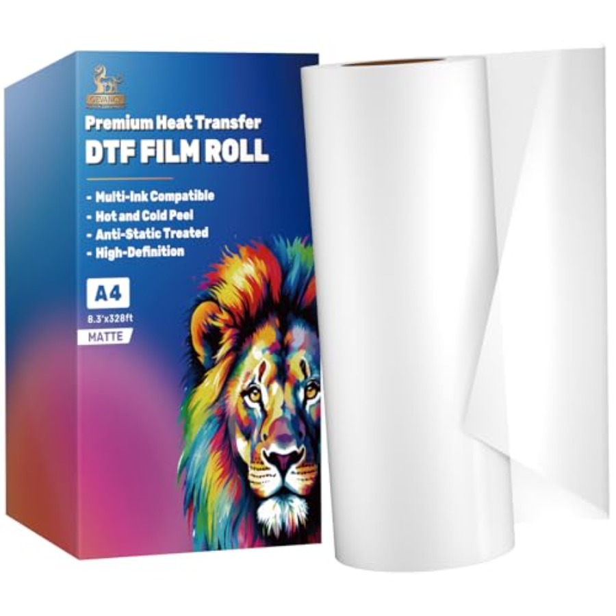 Dtf Hot Peel Film - DTF-Transferfolienrolle 8,3 Zoll × 328 Fuß