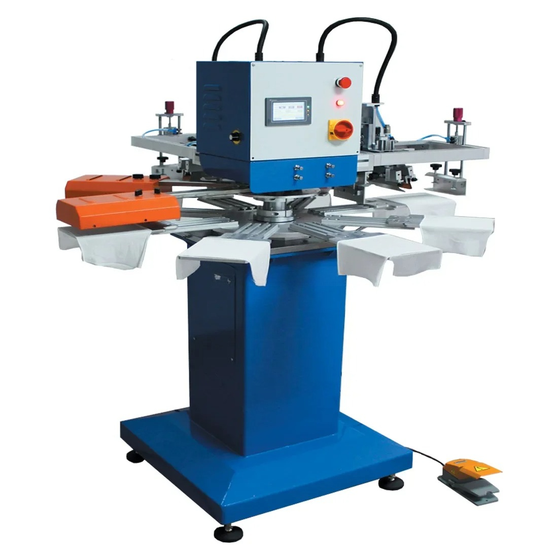 Flash Dryer Screen Print - Rapid Tag 2-Farben-T-Shirt-Bildschirmdrucker Flash-Trockner Bekleidungs Siebdruckmaschine