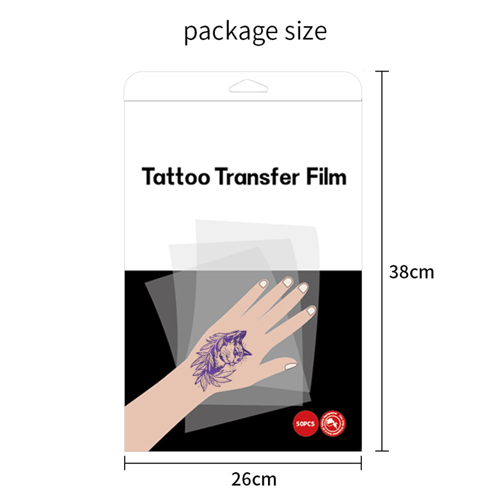 50 Stück transparentes Tattoo  - Foil Transfer Machine review and price