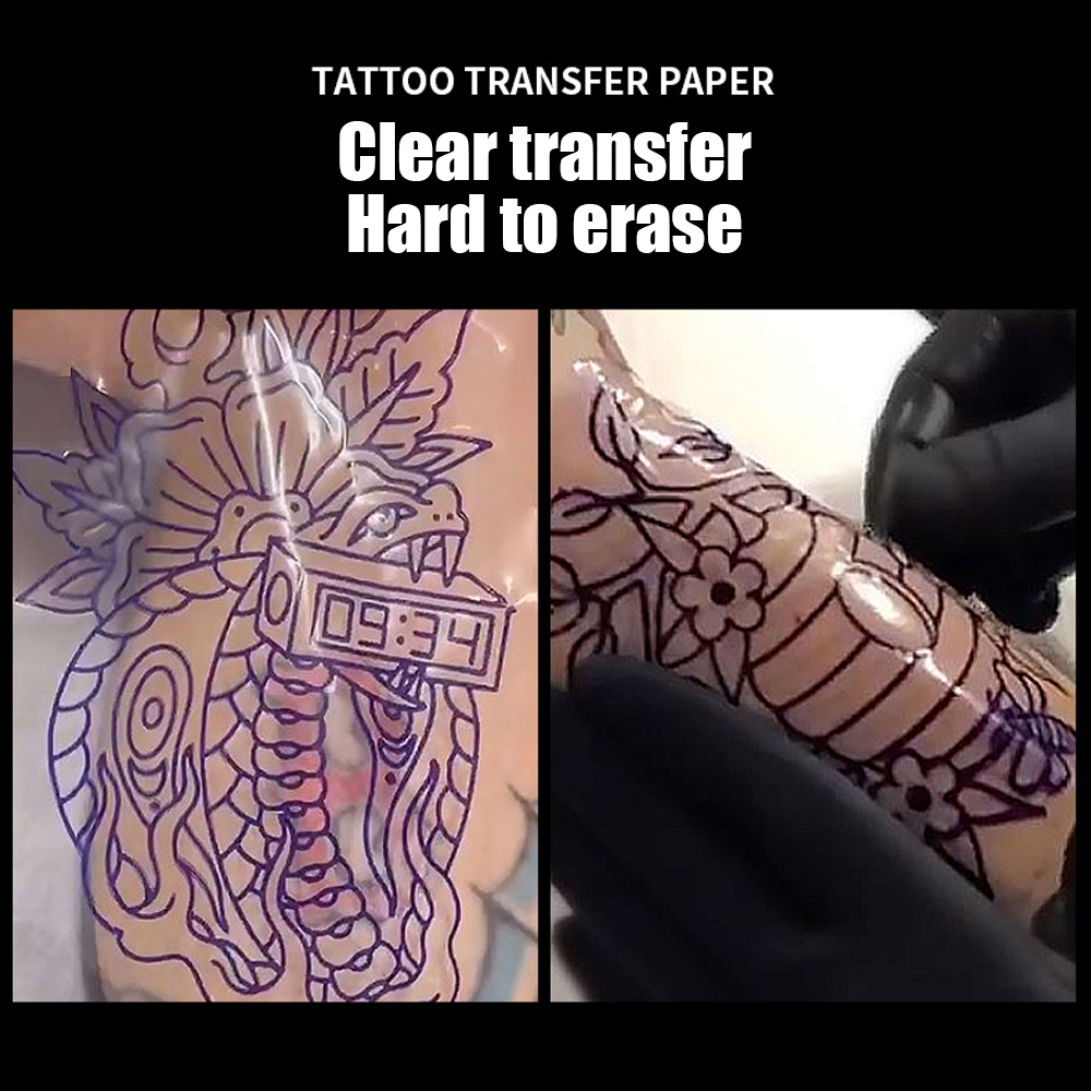 50 Stück transparentes Tattoo  - Foil Transfer Machine review and price