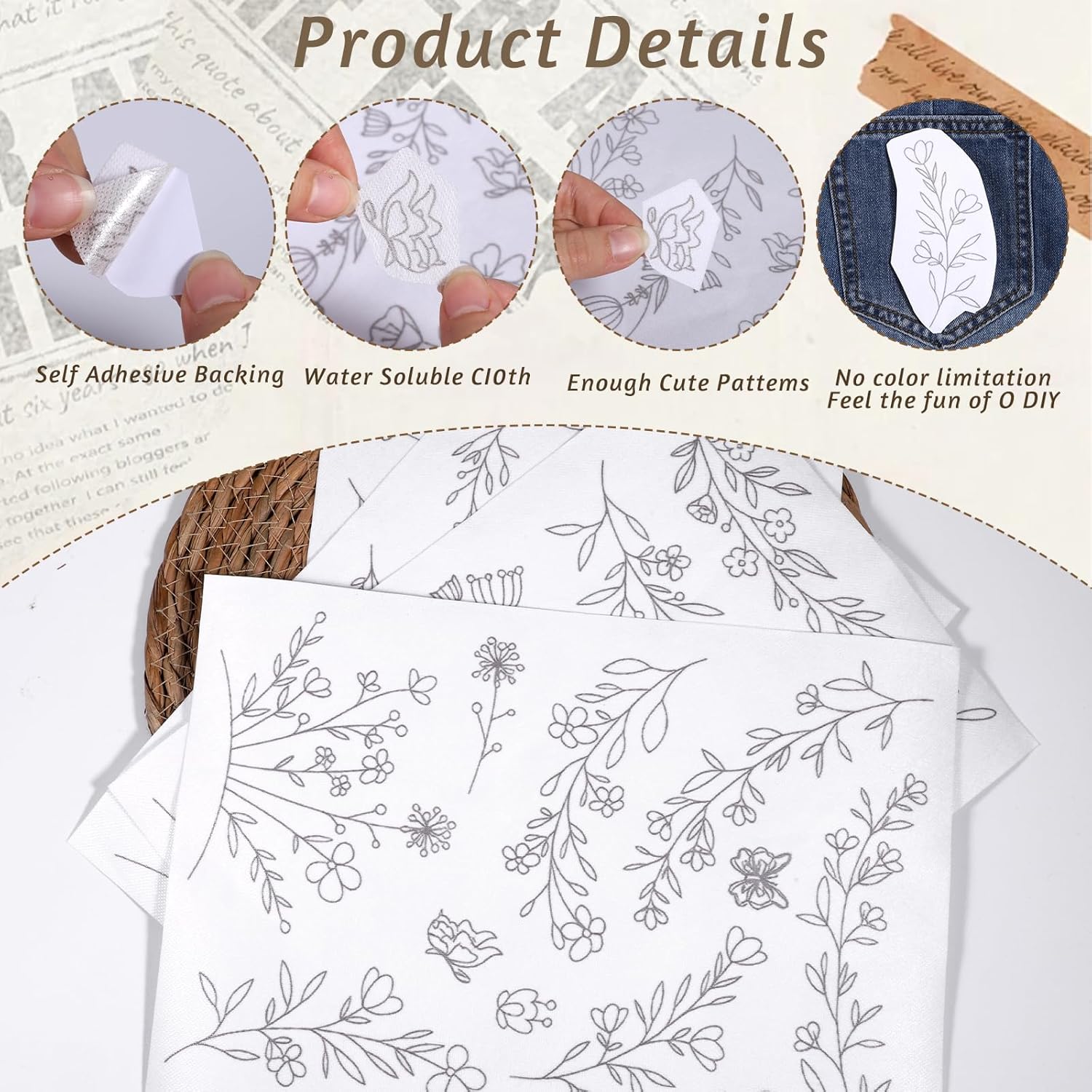 Stick & Stitch Wasserlösliches - Embroidery Stabilizer Backing review and price