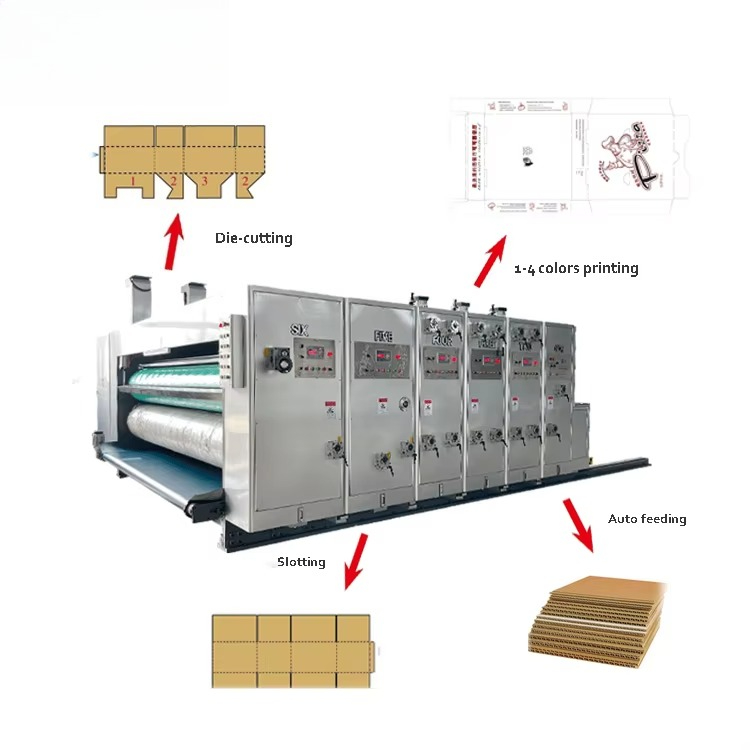 Automatische 4-Farben-Kartonie - Die Cutting Machine review and price