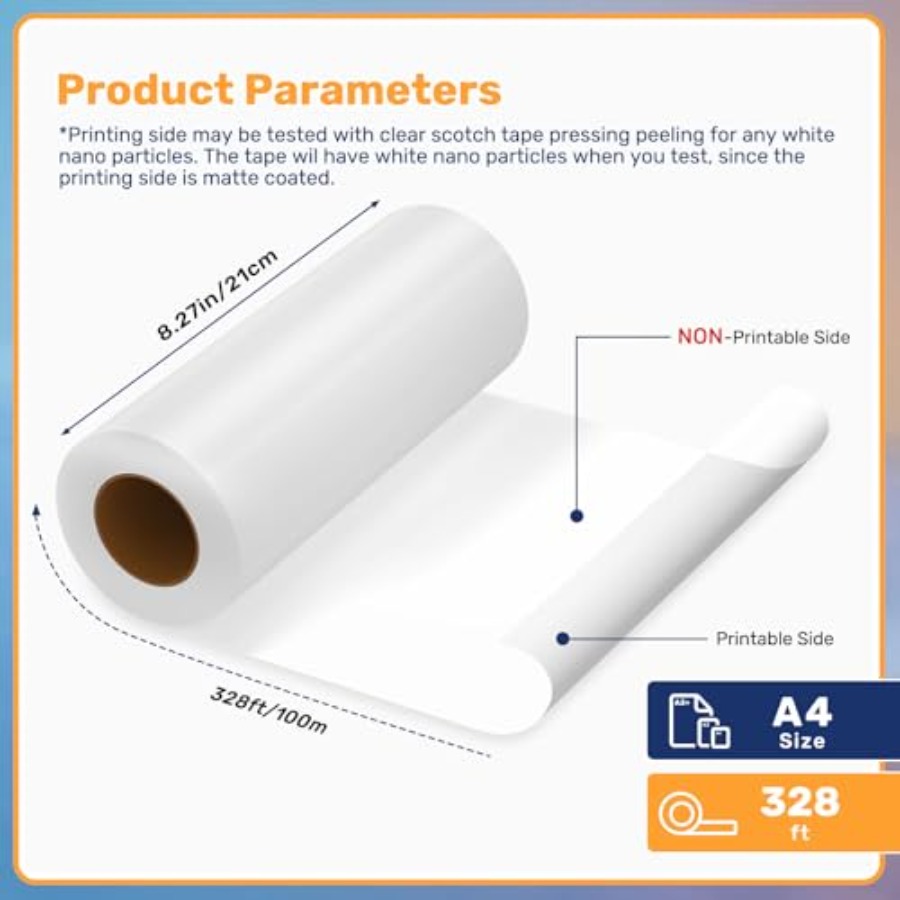 DTF-Transferfolienrolle 8,3 Zo - Dtf Hot Peel Film review and price