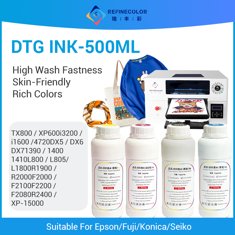 Refinecolor 500ML/Flasche DTG  - Direct To Garment Ink review and price