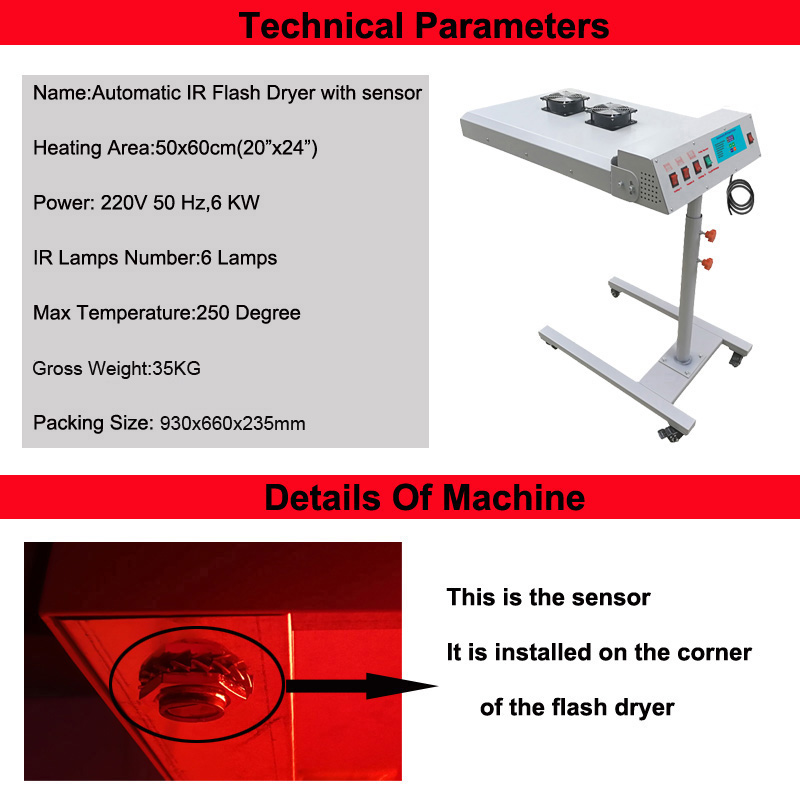 Automatischer IR-Blitztrockner - Flash Dryer Screen Print review and price