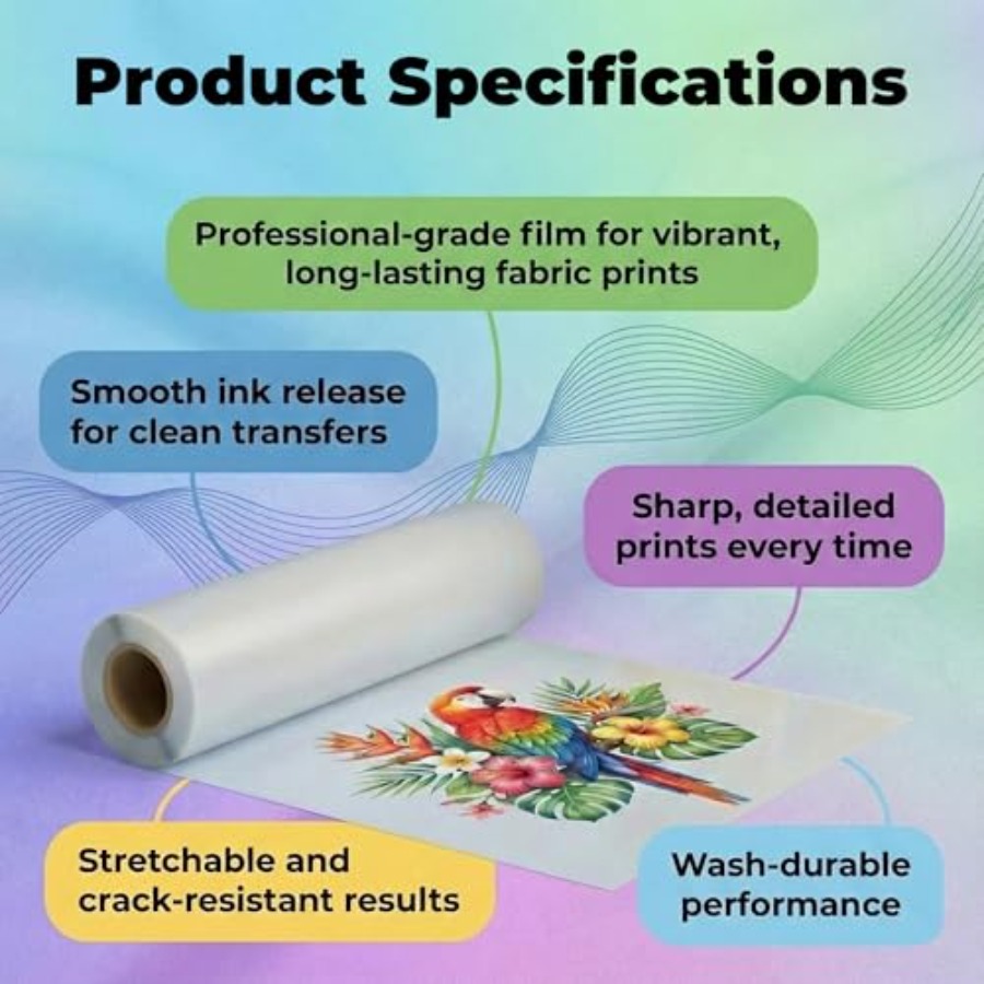 DTF Transferfolie 33cm 100m A3 - Dtf Hot Peel Film review and price
