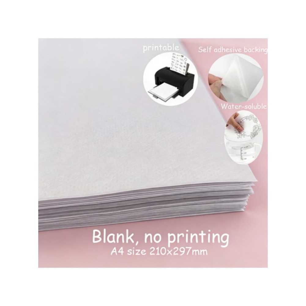 5 Blatt A4, individuell bedruc - Embroidery Stabilizer Backing review and price