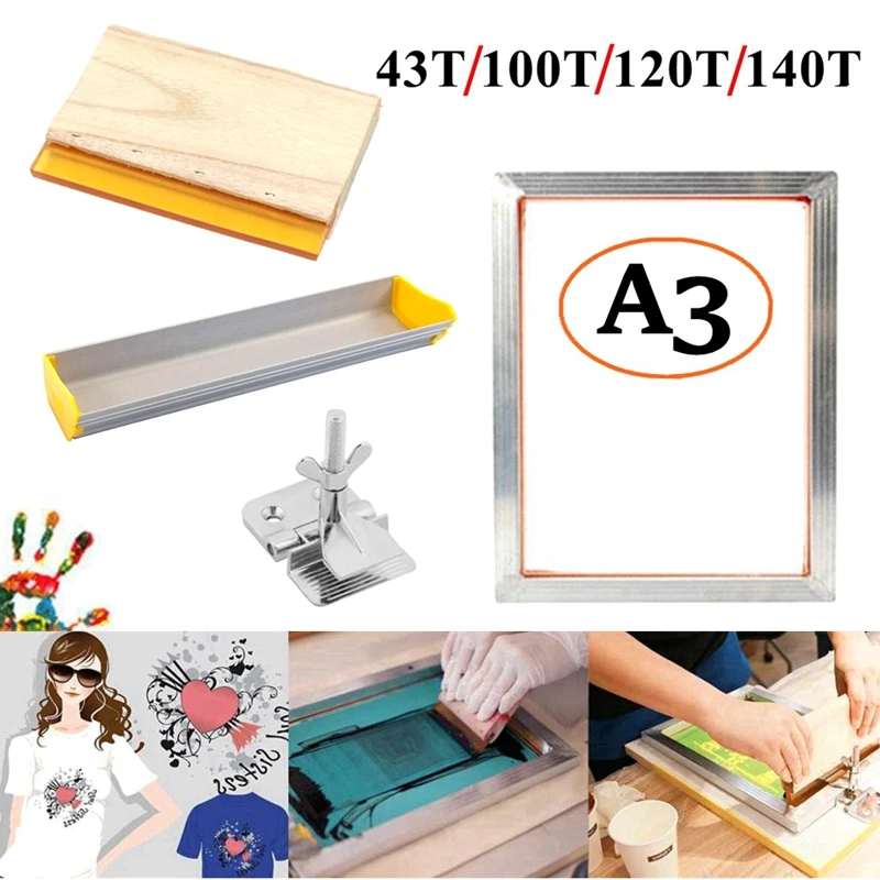 A3 Siebdruck Kit Aluminium Rah - Screen Printing Squeegee review and price