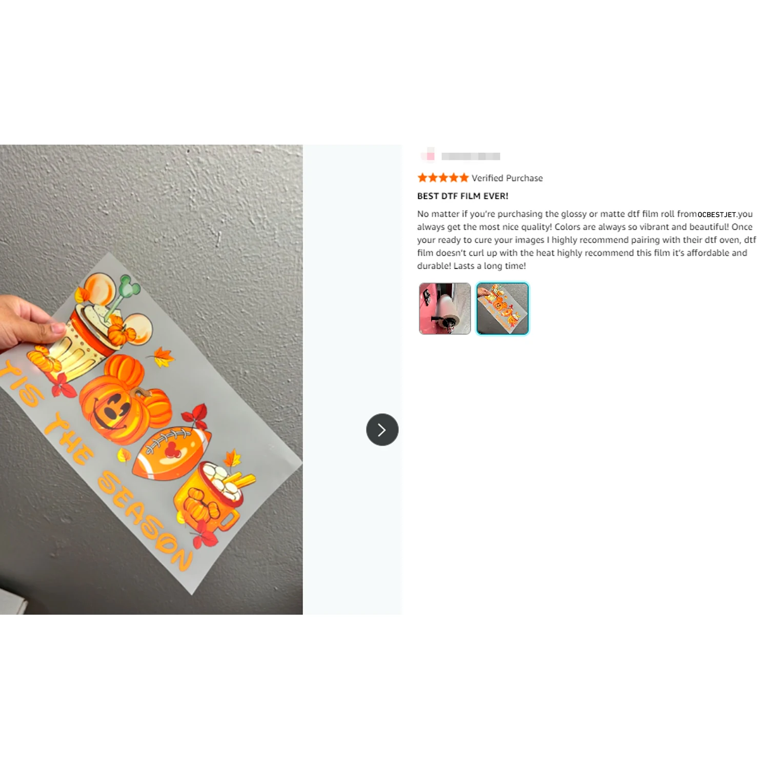 DTF-Folienrolle 30cm 100m DTF  - Dtf Hot Peel Film review and price
