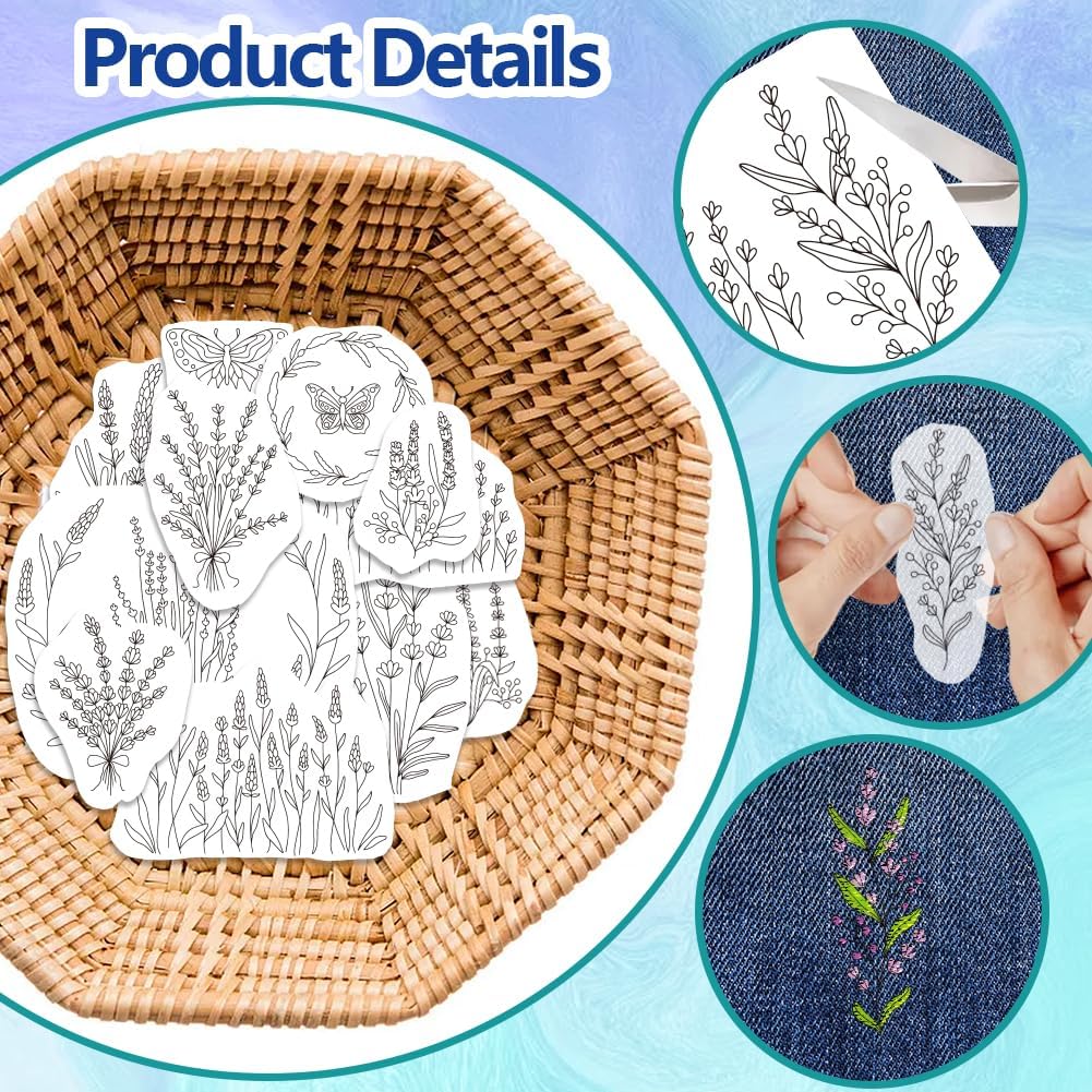 Lavendelblüten-Schmetterling W - Embroidery Stabilizer Backing review and price
