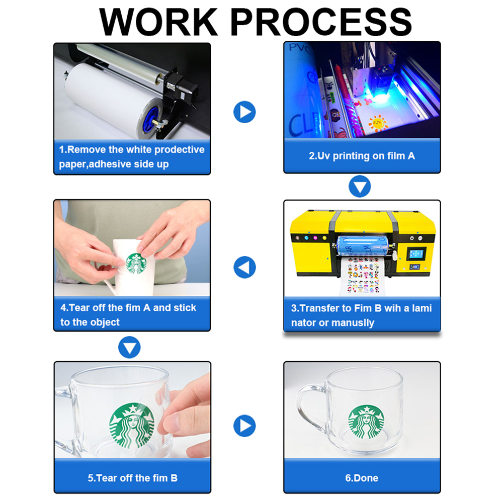 30cm 30cm * 100m uv dtf film a - Foil Transfer Machine review and price