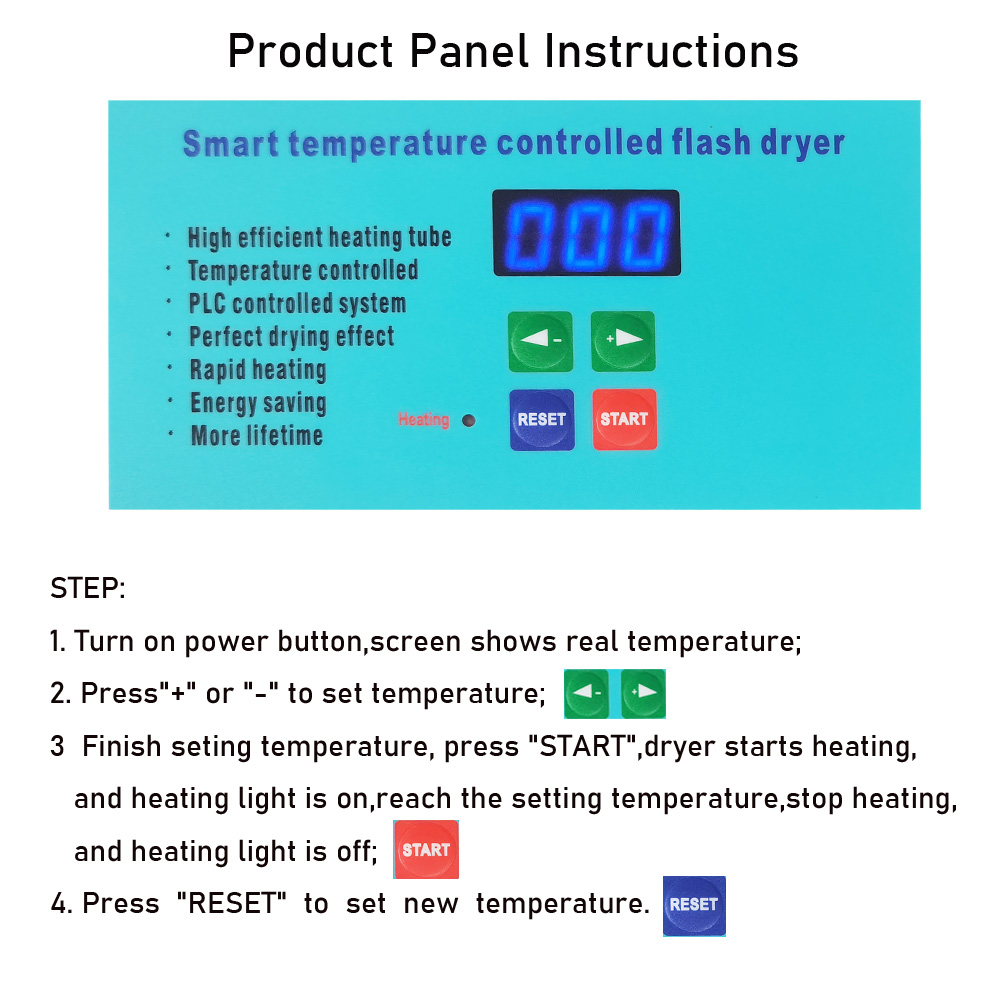 40x40cm/16x16 Zoll 1,6KW Infra - Flash Dryer Screen Print review and price